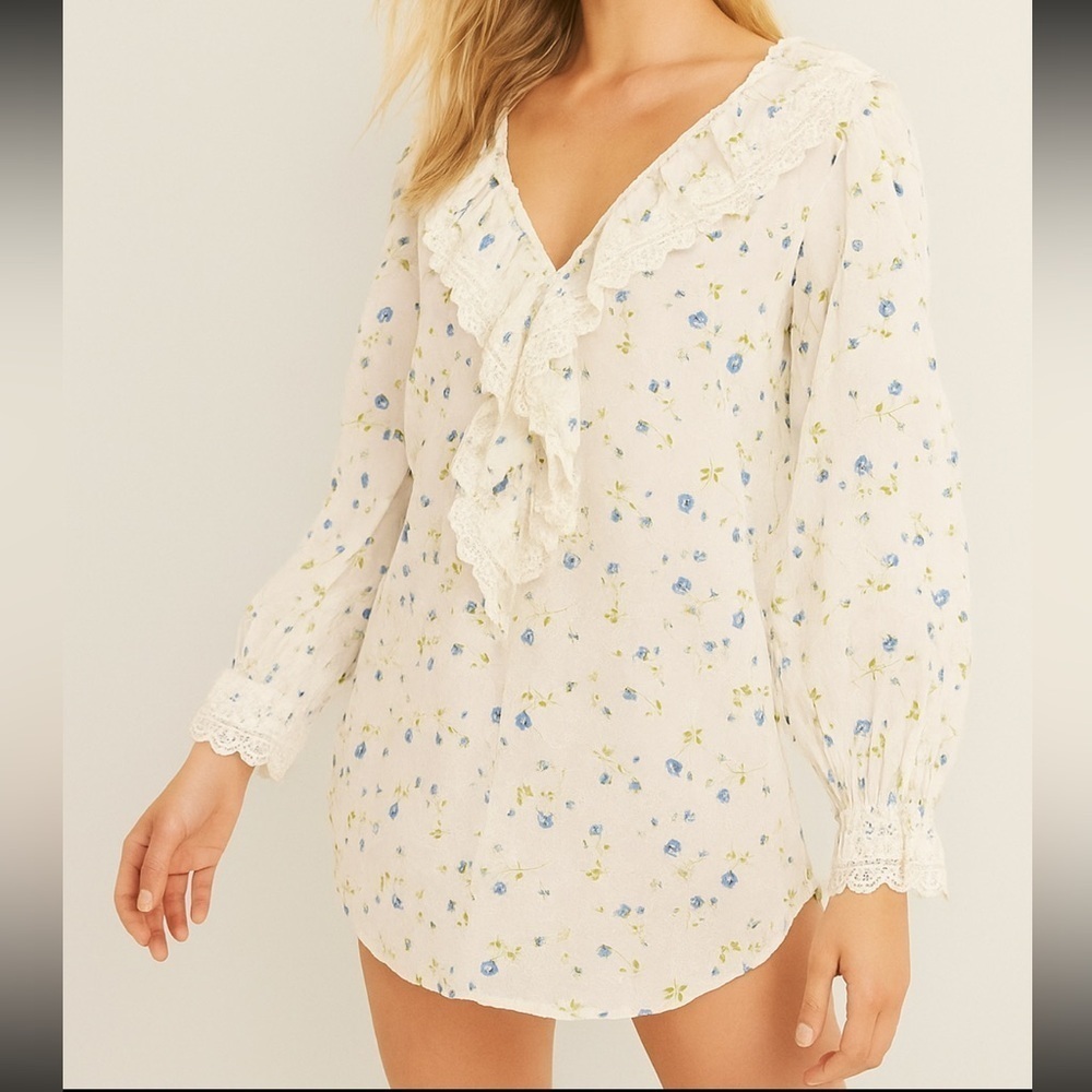 Victoria's Secret Victorian Cottage Core Prairie nightshirt XL